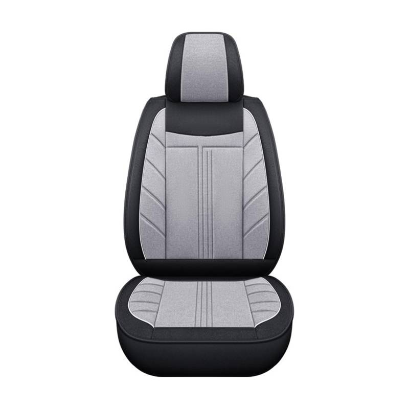 HILLAR Sitzbezüge Auto Für Opel Für Corsa D Für Insignia Für Vectra C Für Zafira B Für Astra KH Auto Zubehör Universal Flachs Auto Sitz Abdeckung Auto-Sitzbezüge(Balck Beige) von HILLAR