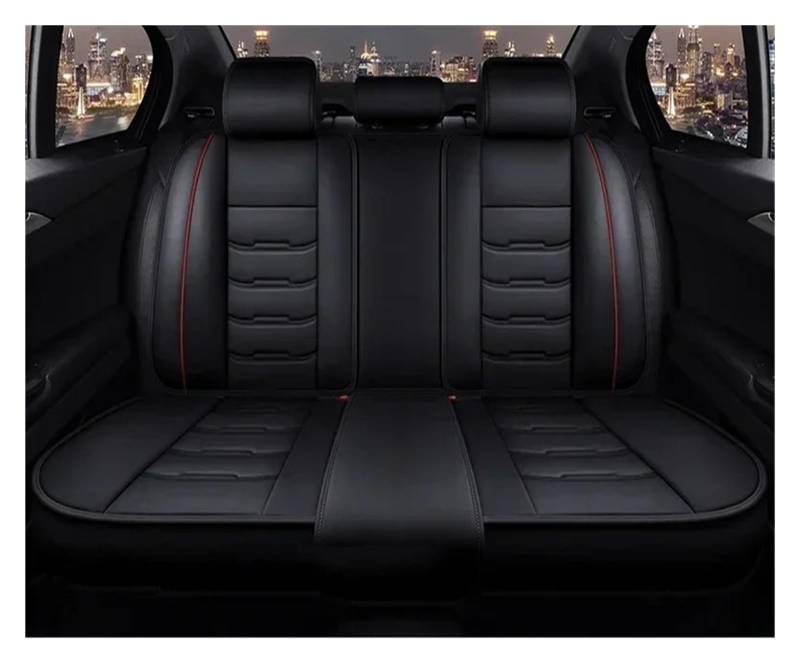 HILLAR Sitzbezüge Auto Für Passat B5 B6 B7 B8 Für Käfer Für Variant Für Phaeton Für Tiguan Universal Leder Auto Sitzbezug Auto-Sitzbezüge(Back Row Seats) von HILLAR