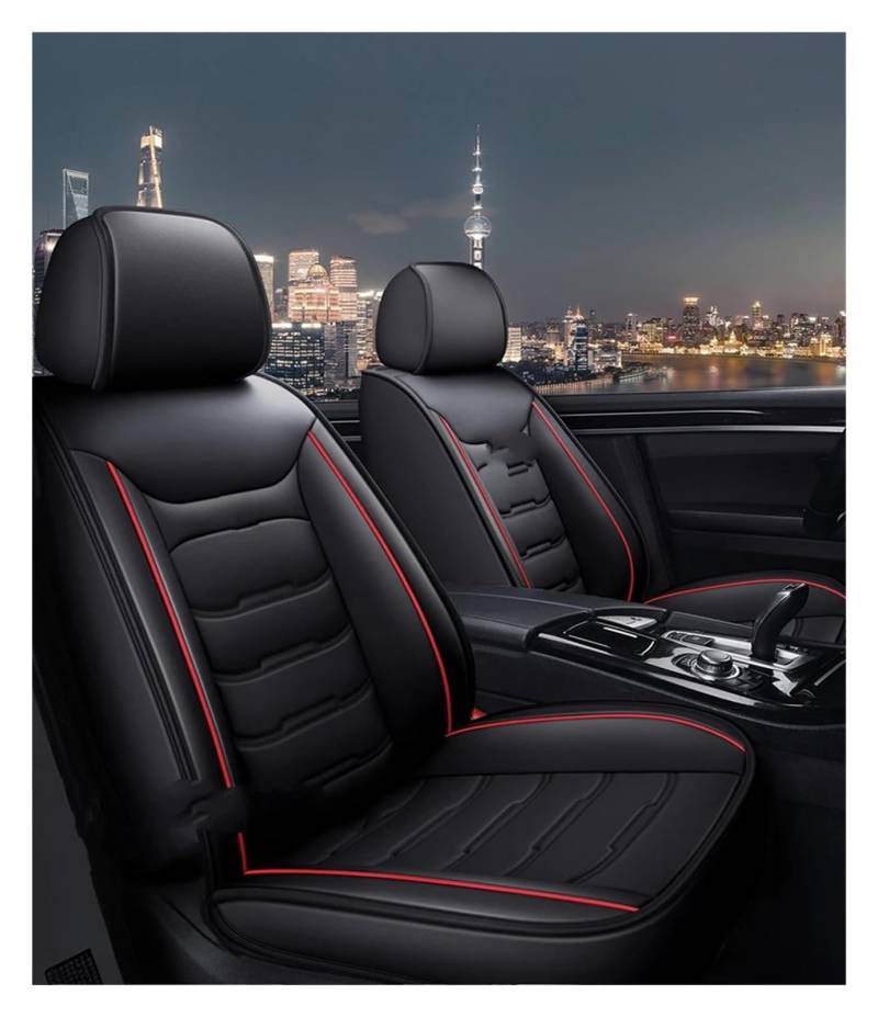 HILLAR Sitzbezüge Auto Für Serie 5 E34 E39 E60 E61 F07 F10 F11 F18 G30 G31 G38 Universal Leder 3D Autositzbezug Auto-Sitzbezüge(Front Seats) von HILLAR