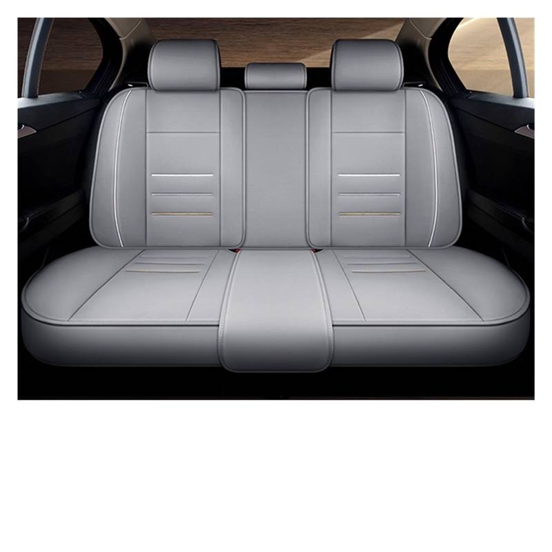 HILLAR Sitzbezüge Auto Für Suzuki Für Swift Für Grand Für Vitara Für Jimny Sx4 Für Samurai Für Ignis Auto Sitzbezug Universal Leder Auto-Sitzbezüge(Rear Seats-Gray) von HILLAR