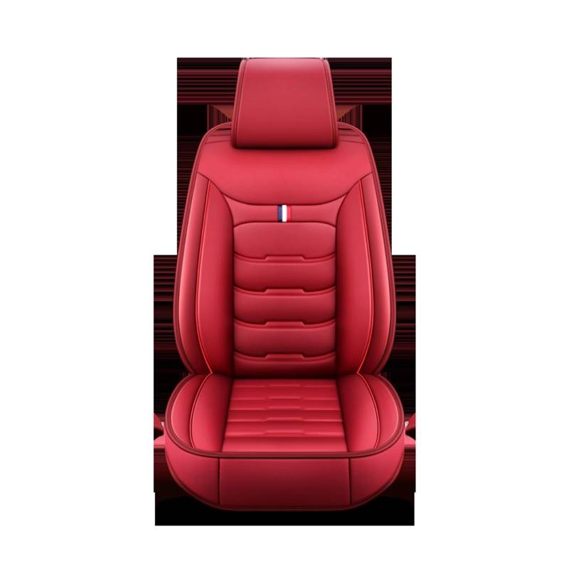 HILLAR Sitzbezüge Auto Für Suzuki Für Vitara Für Jimny Für Swift SX4 2007 2010 2011 Alle Modelle Leder Auto Sitzbezug Auto-Sitzbezüge(1 seat Red) von HILLAR