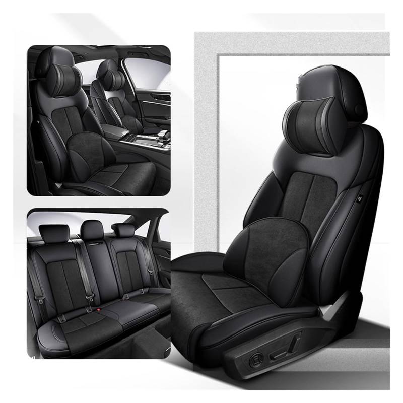 HILLAR Sitzbezüge Auto Für TT MK2 Q7 4L Q5 A7 A6 C7 Custom Auto Sitzbezug Auto Zubehör Innen 360 ° Surround Protector Auto-Sitzbezüge(Color Q) von HILLAR