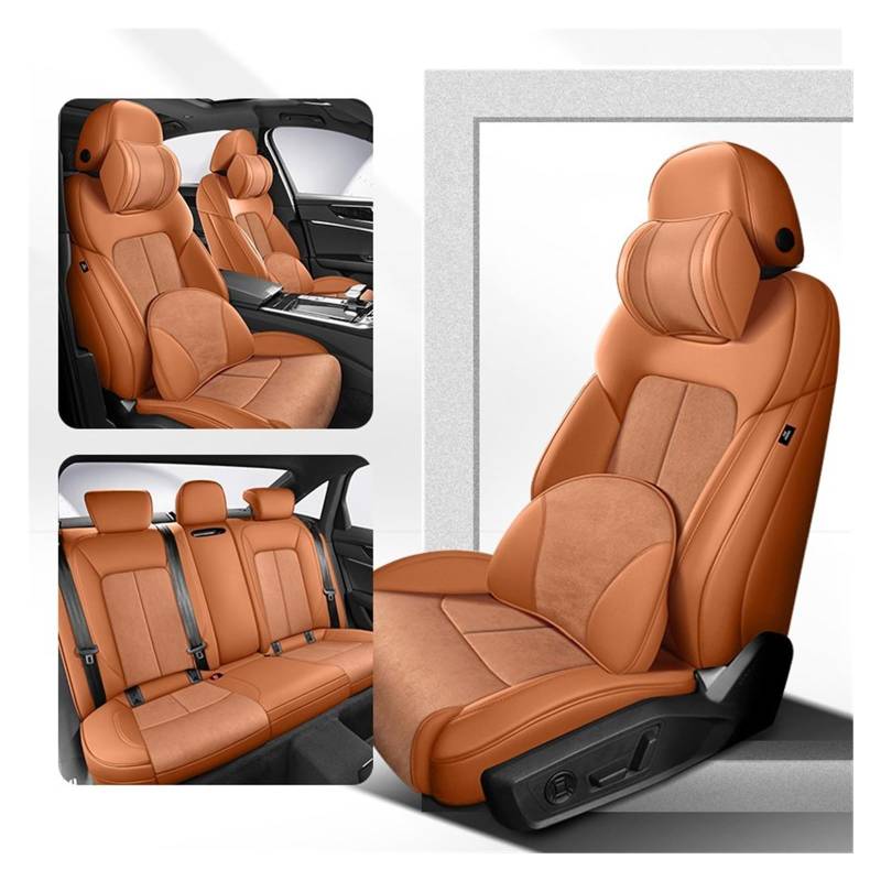 HILLAR Sitzbezüge Auto Für TT MK2 Q7 4L Q5 A7 A6 C7 Custom Auto Sitzbezug Auto Zubehör Innen 360 ° Surround Protector Auto-Sitzbezüge(Color W) von HILLAR