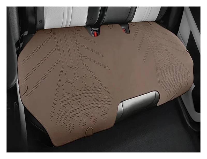 HILLAR Sitzbezüge Auto Ganzjahres-Autositzbezug Atmungsaktive Wildleder-Vorder-/Rücksitz-Anti-Rutsch-Schutzkissen Auto-Sitzbezüge(Brown Rear seat) von HILLAR