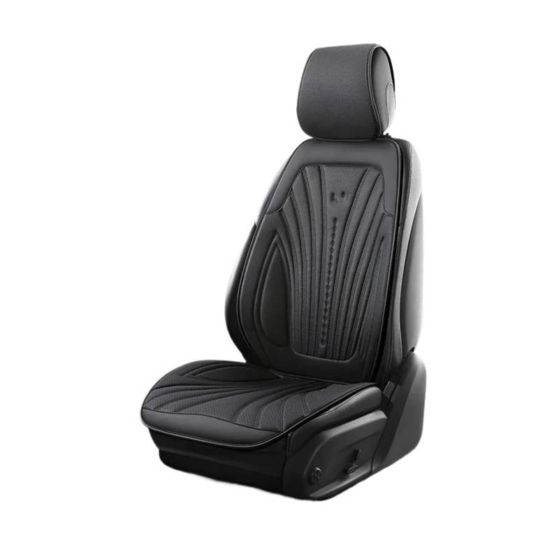 HILLAR Sitzbezüge Auto Universal Auto Sitz Abdeckung Vier Saison Auto Atmungsaktive Sattel Pad Sitzbezüge Für Auto Coole Sitze Abdeckung Schutz Auto-Sitzbezüge(Black1 Fron seat Set) von HILLAR