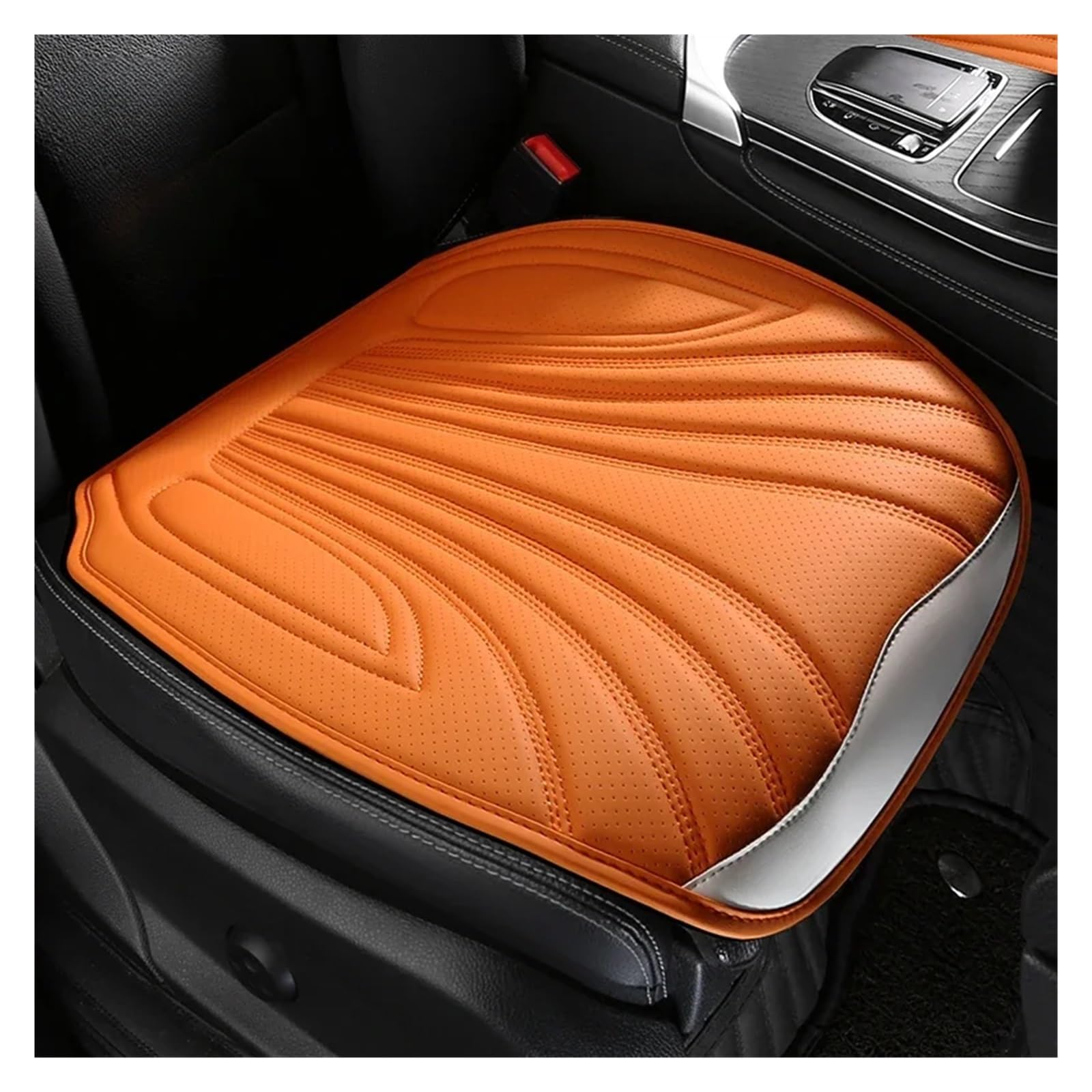 HILLAR Sitzbezüge Auto Universal Auto Sitz Abdeckung Vier Saison Auto Atmungsaktive Sattel Pad Sitzbezüge Für Auto Coole Sitze Abdeckung Schutz Auto-Sitzbezüge(Orange Front seat) von HILLAR