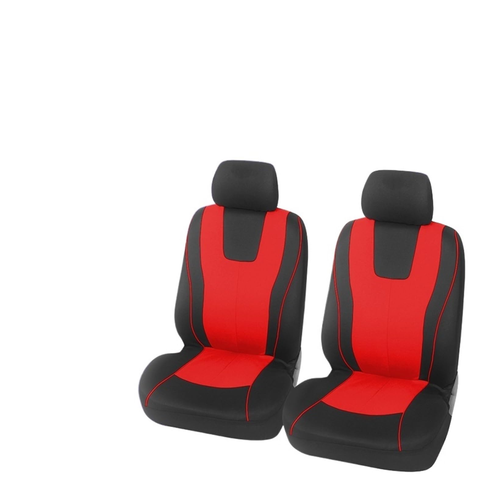 HILLAR Sitzbezüge Auto Universal Komplettset Autositzbezug (SCHWARZ) Autositzbezug Autositzbezug Auto-Sitzbezüge(2 pcs red Front) von HILLAR