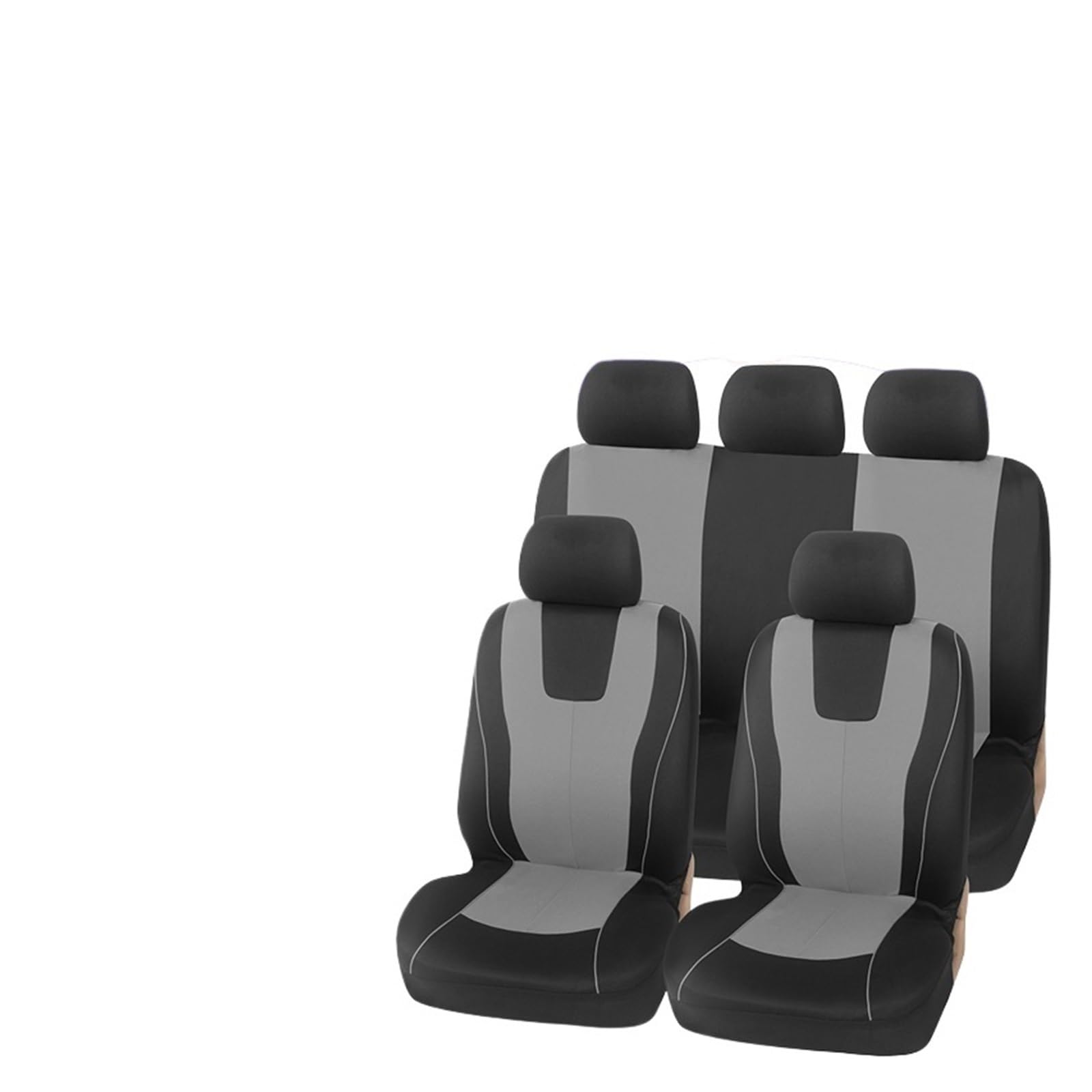 HILLAR Sitzbezüge Auto Universal Komplettset Autositzbezug (SCHWARZ) Autositzbezug Autositzbezug Auto-Sitzbezüge(Full Set Gray) von HILLAR