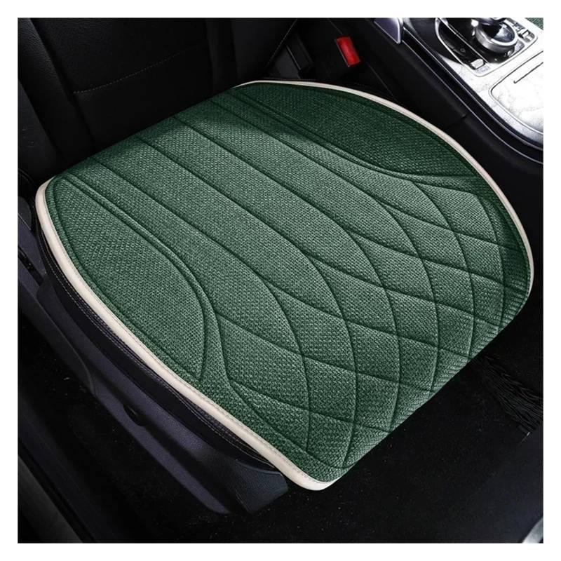 HILLAR Sitzbezüge Auto Universeller Autositzbezug Für Vier Jahreszeiten, Atmungsaktive Flachs-Sitzbezüge Für Den Schutz Von Autositzen Auto-Sitzbezüge(1 Piece Green Front seat) von HILLAR