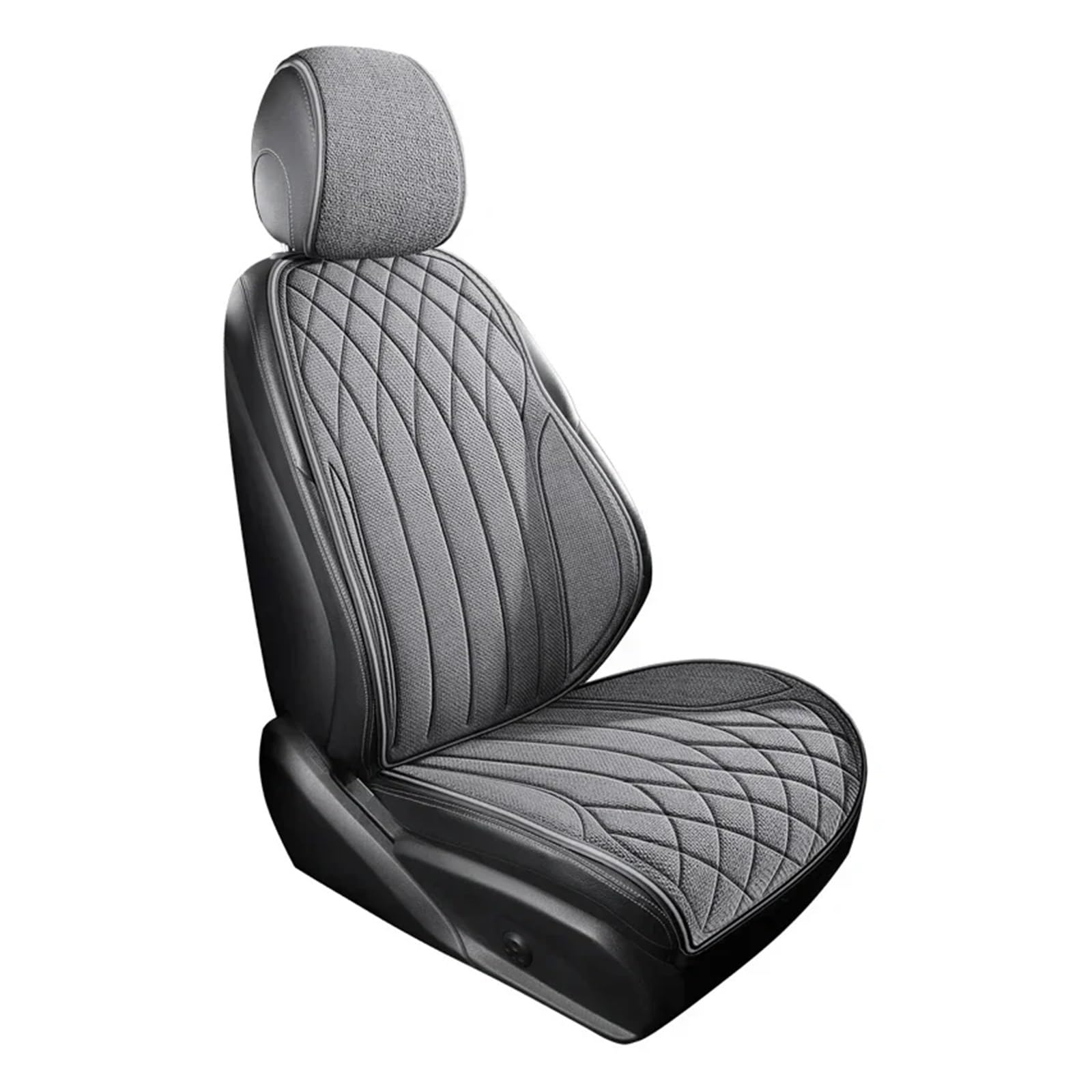 HILLAR Sitzbezüge Auto Universeller Autositzbezug Für Vier Jahreszeiten, Atmungsaktive Flachs-Sitzbezüge Für Den Schutz Von Autositzen Auto-Sitzbezüge(Gray Front seat Set) von HILLAR