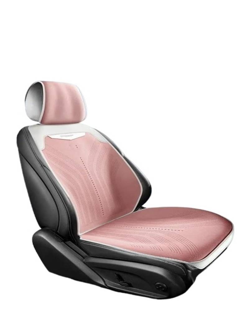 HILLAR Sitzbezüge Auto Universeller Autositzbezug Für Vier Jahreszeiten, Atmungsaktive Flachs-Sitzbezüge Für Den Schutz Von Autositzen Auto-Sitzbezüge(Pink seat) von HILLAR