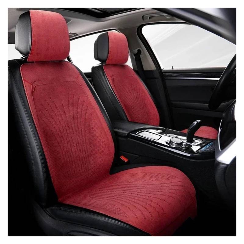 HILLAR Sitzbezüge Auto Universeller Autositzbezug Wabenkissen Belüftungsblatt Sitzbezüge Für Kühle Autositze Schutz Auto-Sitzbezüge(2pc red seat) von HILLAR