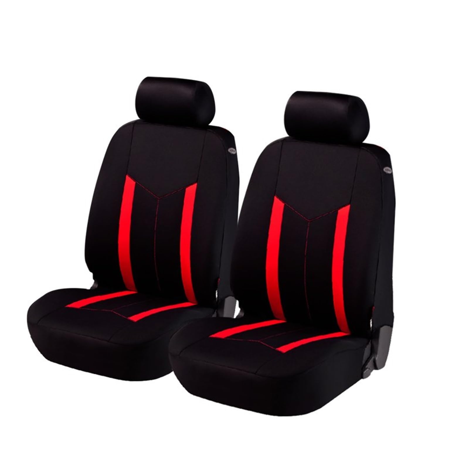 HILLAR Sitzbezüge Auto Universelles Polyester-Autositzbezüge-Set Im Sportstil Passend Für Die Meisten Auto-SUV-Van-Sitzkissen Auto-Sitzbezüge(Red 2 seat Front) von HILLAR