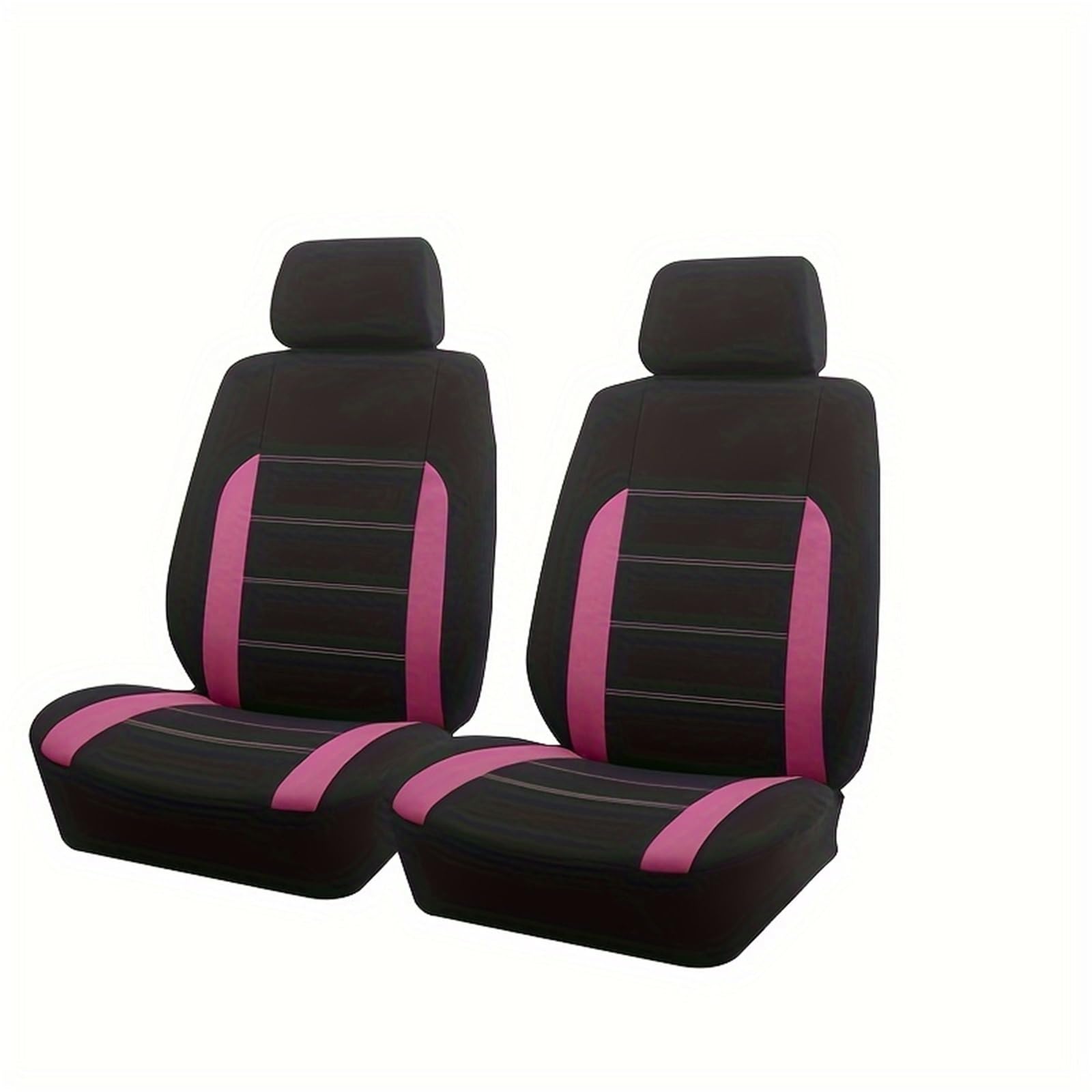 HILLAR Sitzbezüge Auto Vordersitzbezüge Aus Polyester Universalgröße 2 Passend Für Die Meisten Autos SUVs LKWs Lieferwagen Autozubehör Innenausstattung Auto-Sitzbezüge(Pink) von HILLAR