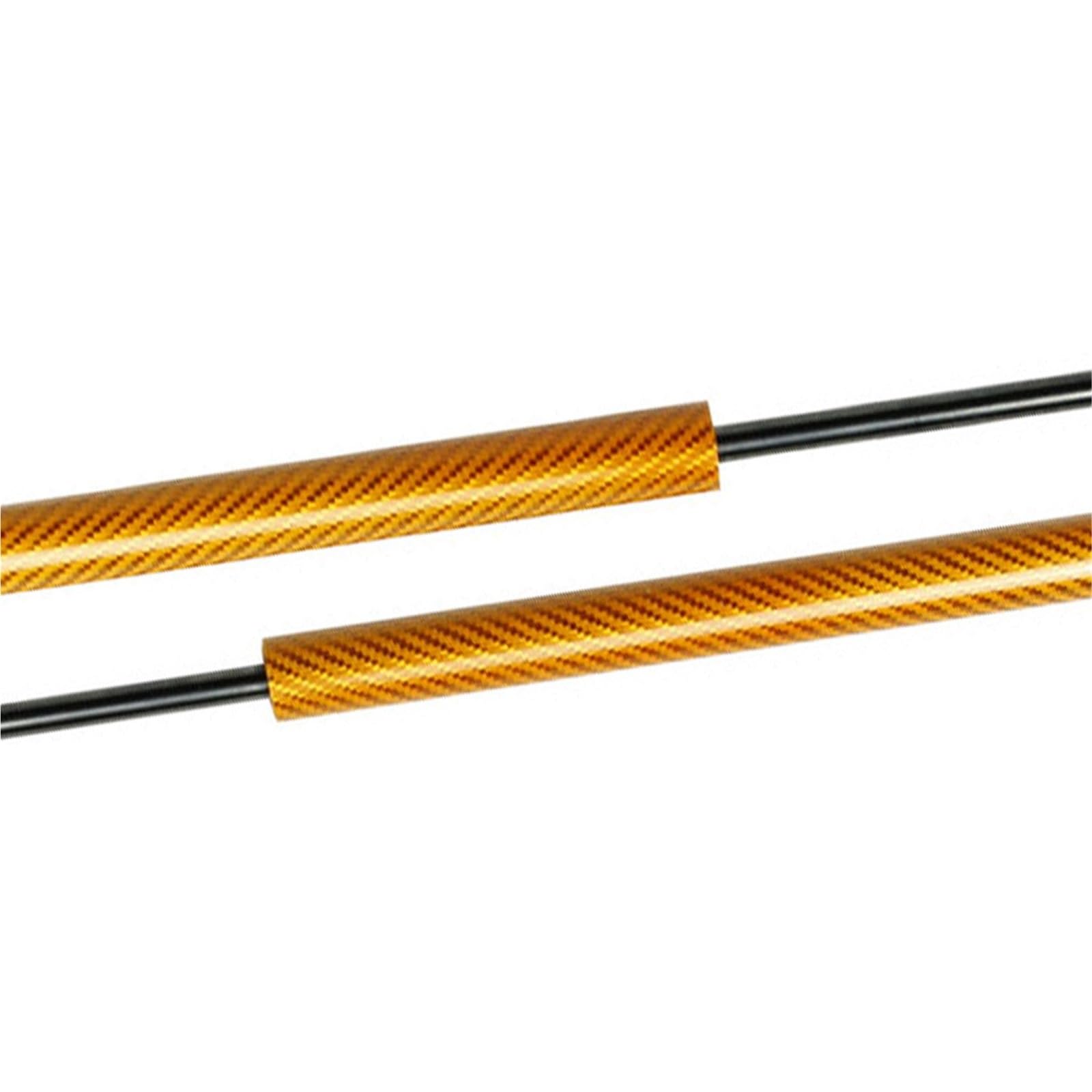 Hydraulische Gasfeder Für VW Für Scirocco 2008-2017 Fließheck Stamm Boot Lift Unterstützt Federn Rod Prop Bar Stoßdämpfer Hinten Heckklappe Streben Hinten Heckklappe Dämpfer(Yellow Carbon Fiber) von HILLAR