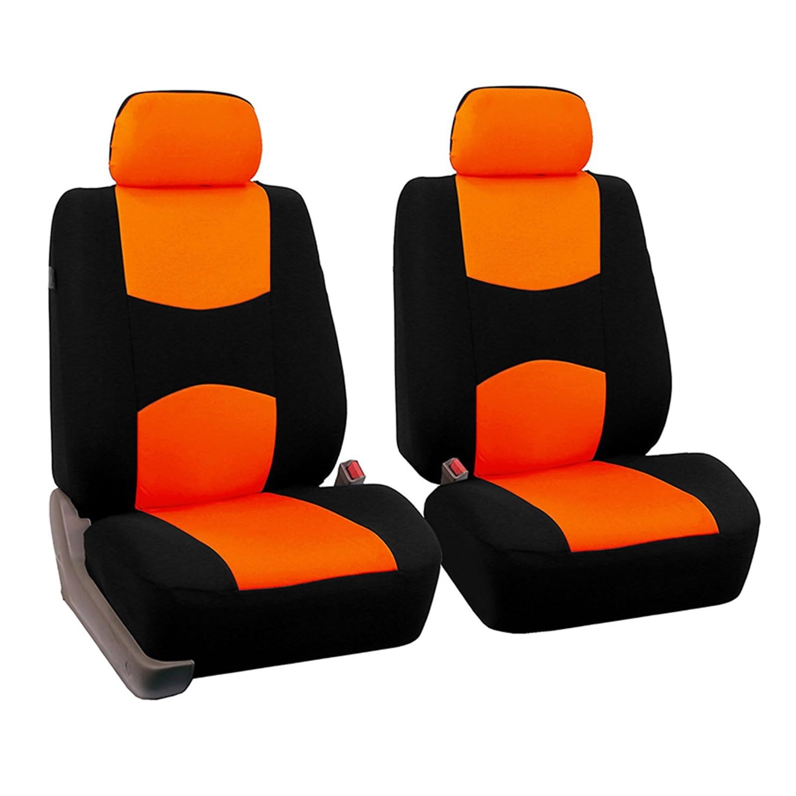 Sitzbezüge Auto 5 Sitzbezüge-Set Für Vorne Und Hinten Autositzbezüge-Set Auto-Sitzbezüge Für Vorne Und Hinten Für Den Vier-Jahreszeiten-Sitzschutz Auto-Sitzbezüge(Orange b) von HILLAR