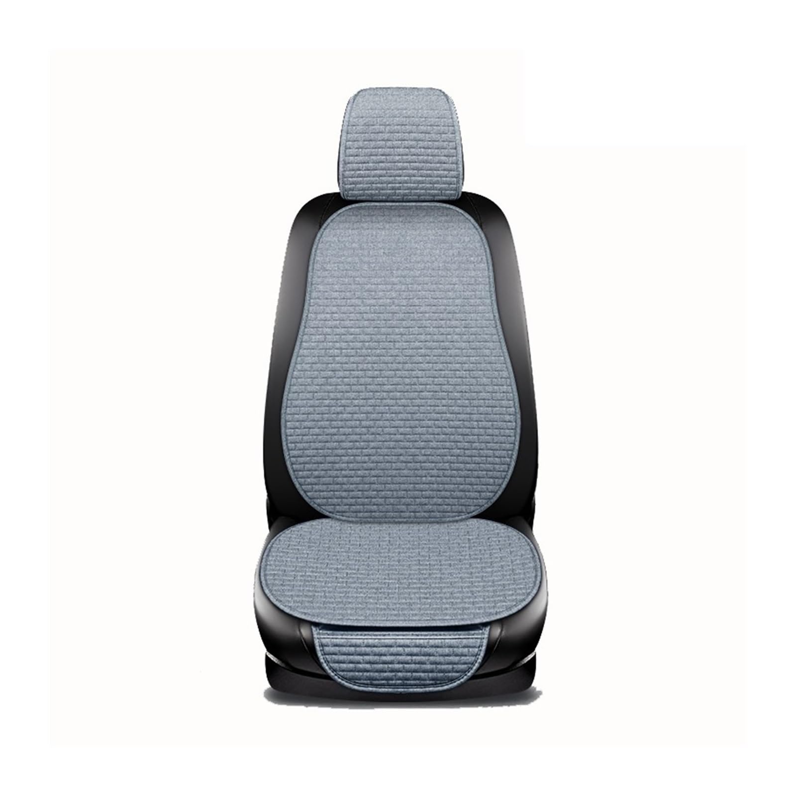 Sitzbezüge Auto Auto Sitz Abdeckung Vorne Hinten Zurück Flachs Sitzkissen Leinen Automobil Sitz Rückenlehne Protector Pad Auto Abdeckungen Matte Schützen Auto-Sitzbezüge(1 seat Gray) von HILLAR