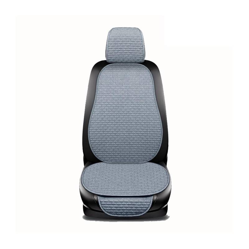 Sitzbezüge Auto Auto Sitz Abdeckung Vorne Hinten Zurück Flachs Sitzkissen Leinen Automobil Sitz Rückenlehne Protector Pad Auto Abdeckungen Matte Schützen Auto-Sitzbezüge(1 seat Gray) von HILLAR