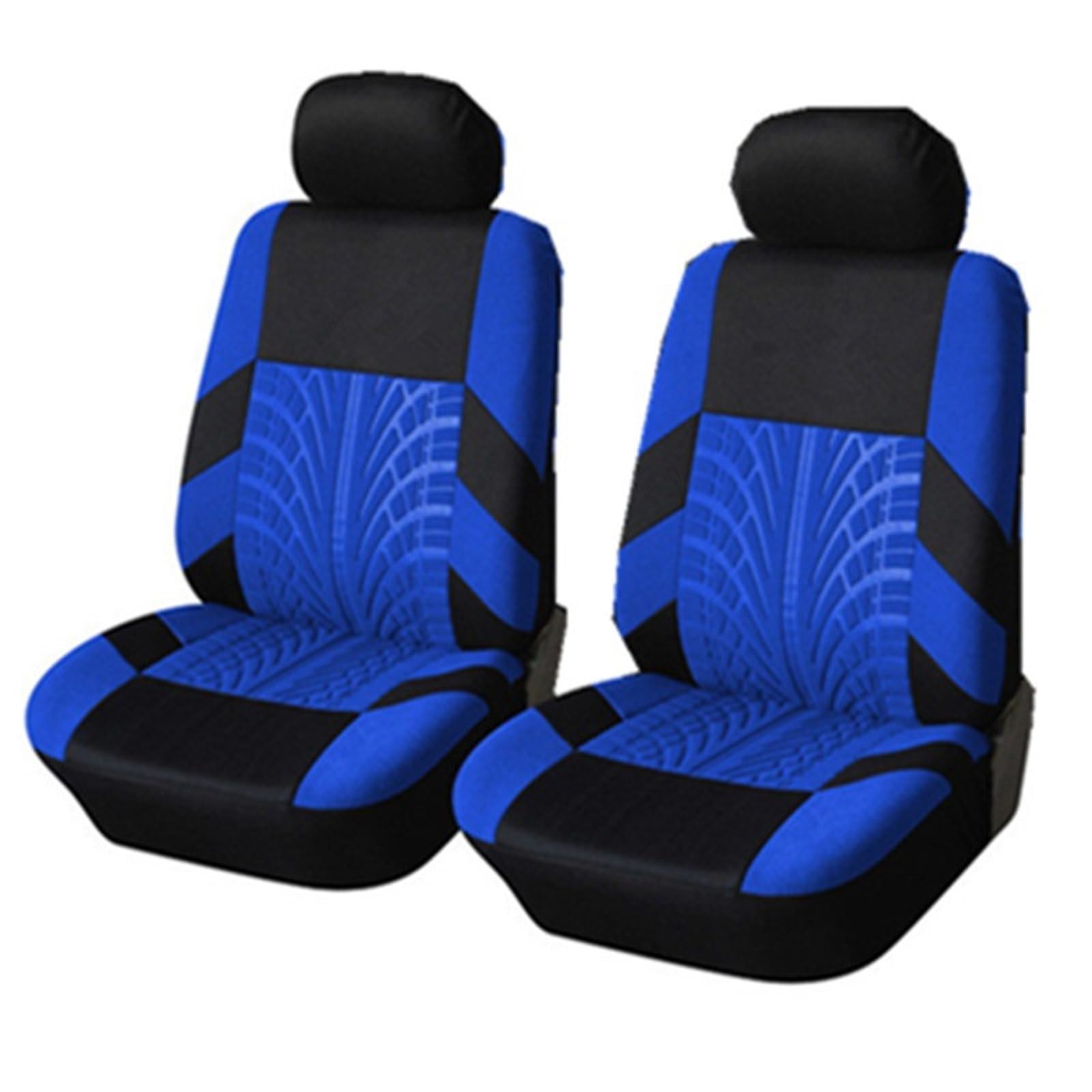 Sitzbezüge Auto Autositzbezüge Komplettes Set Stoff Universelle Passform Für Den Automobilbereich Low Back Frontairbag Kompatibel Geteilte Sitzbank Rücksitz Waschbar Auto-Sitzbezüge(2Seats-Blue) von HILLAR