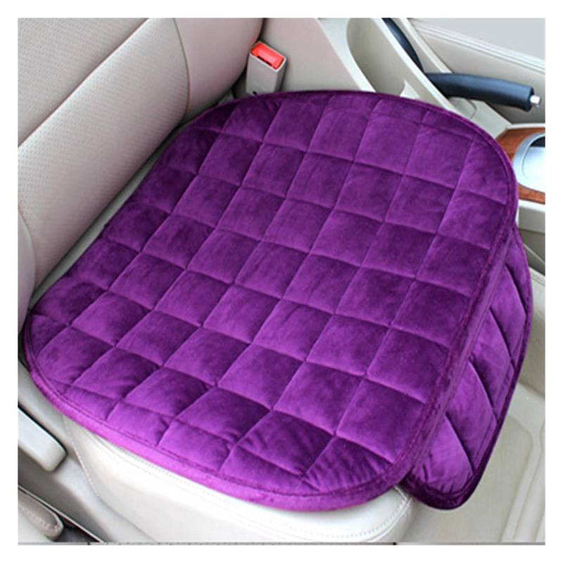 Sitzbezüge Auto Beflockung Tuch Auto Sitz Abdeckung Warme Plüsch Vorne Hinten Winter Auto Sitzkissen Auto Innenräume Für Limousine SUV MPV Auto-Sitzbezüge(1 red pad) von HILLAR