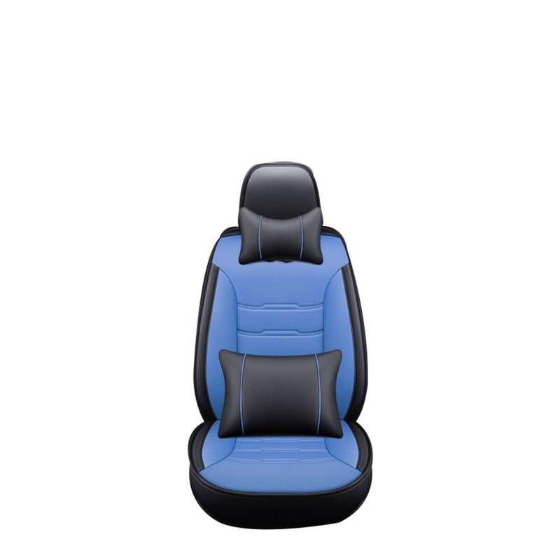 Sitzbezüge Auto Für Haval Für Hover F7 F5 H6 H7 H5 H8 H9 M6 H2S H1 H2 H3 H4 Alle Modelle Vollständige Abdeckung Auto Leder Sitzbezug Auto-Sitzbezüge(Black Blue Pillow) von HILLAR