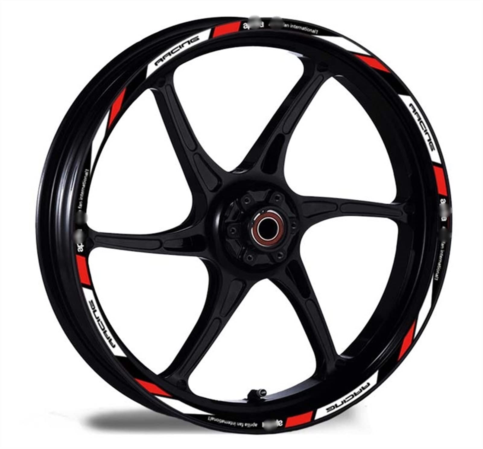 HIMNIL Für Aprilia DORSODURO 750 Factor Racing GPR APR RSV RS4 Tuono SR50 Motorrad Reifen Felgen Aufkleber Aufkleber Felgenaufkleber (Color : 7) von HIMNIL