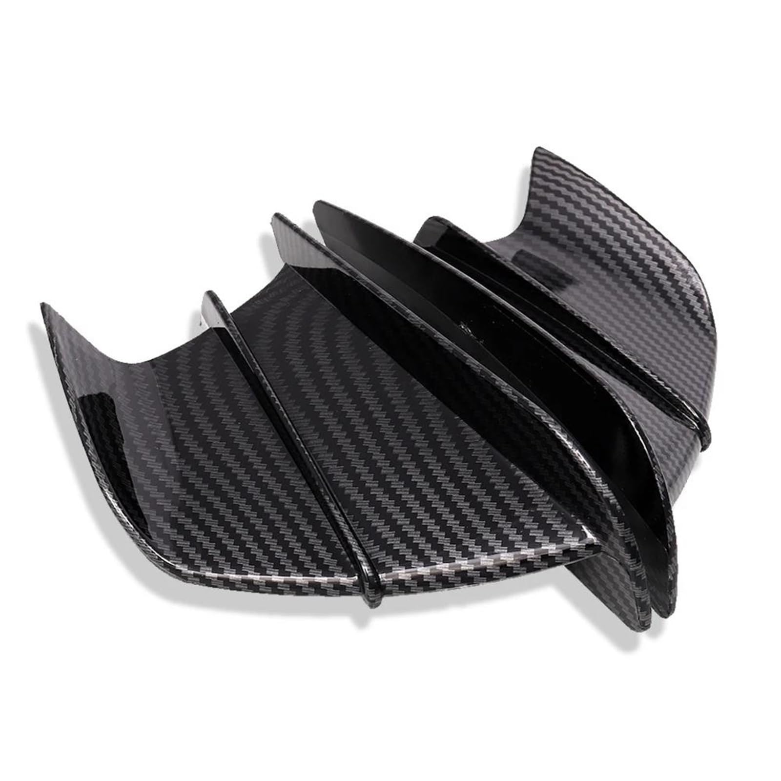 Motorrad deflektor Motorrad-Seiten-Winglet 1 Paar Aerodynamische Winglet-Verkleidungsflügel-Spoiler Für R1 R3 R6 R7 BWS RS JOG JOE GP(Black-a) von HIMNIL
