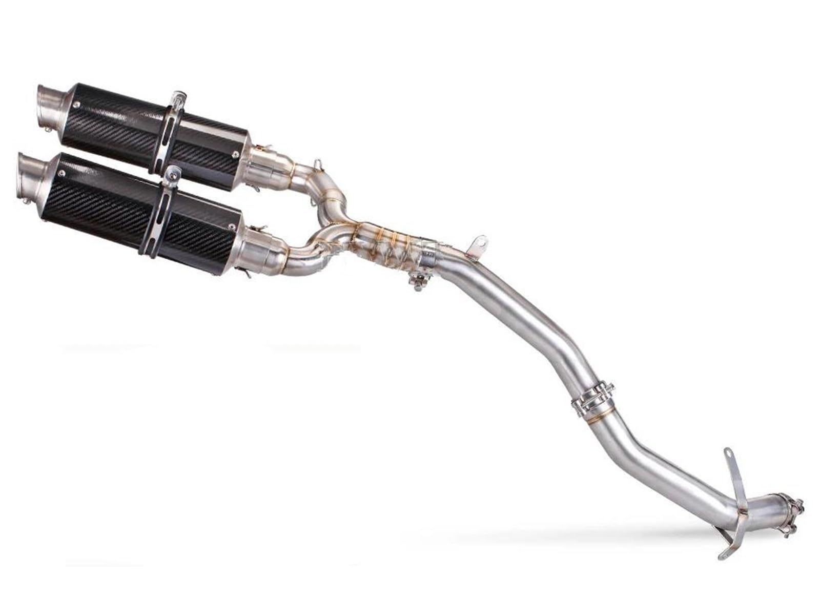 Schalldämpfer-Auspuff-Verbindungsrohr, Motorradauspuff, Robustes Motorradzubehör Für Suzuki GSR600 GSR 600 BK600 2006–2011(Type E) von HIMNIL