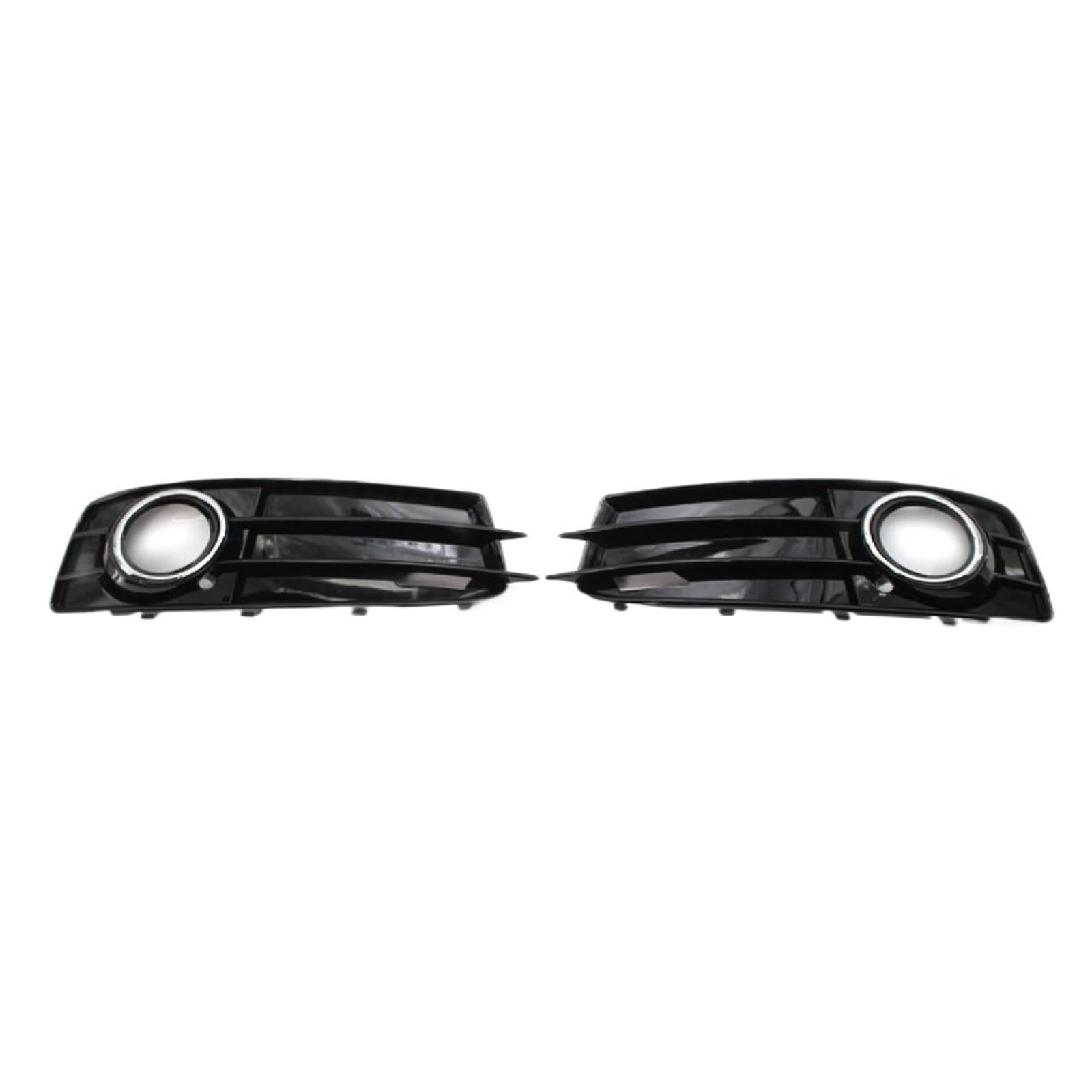 2x Auto Nebelscheinwerfer Grill Lampenabdeckung Frontgrills kompatibel for Audi A3 8P S-Line 2009-2012 8P0807682 8P0807681 Chrom Schwarz Zubehör von HINDFGD