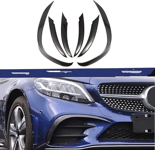 Auto Frontspoiler Spoiler für Mercedes Benz C-Klasse C200 C260 W205 2019+, Car Antikollisions Frontstoßstangen Lippenkörper Diffusor Spoilerlippe Modifiziertes von HIOMAQ