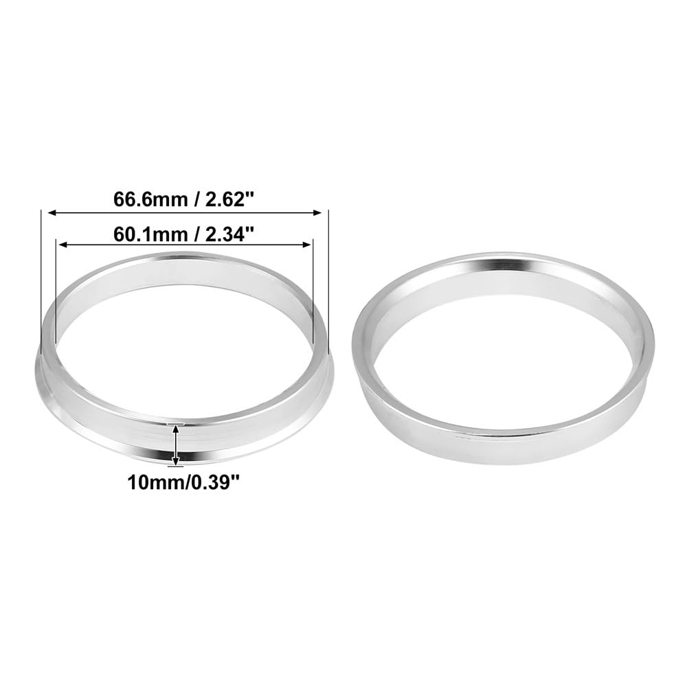 Spurverbreiterung 4 stücke AD 56,1mm 57,1mm 63,4mm zu ID 54,1mm 56,1mm 64,1mm Auto Hub Centric Ringe rad Bohrung Zentrum Spacer Spurverbreiterung Räder von HIPATU