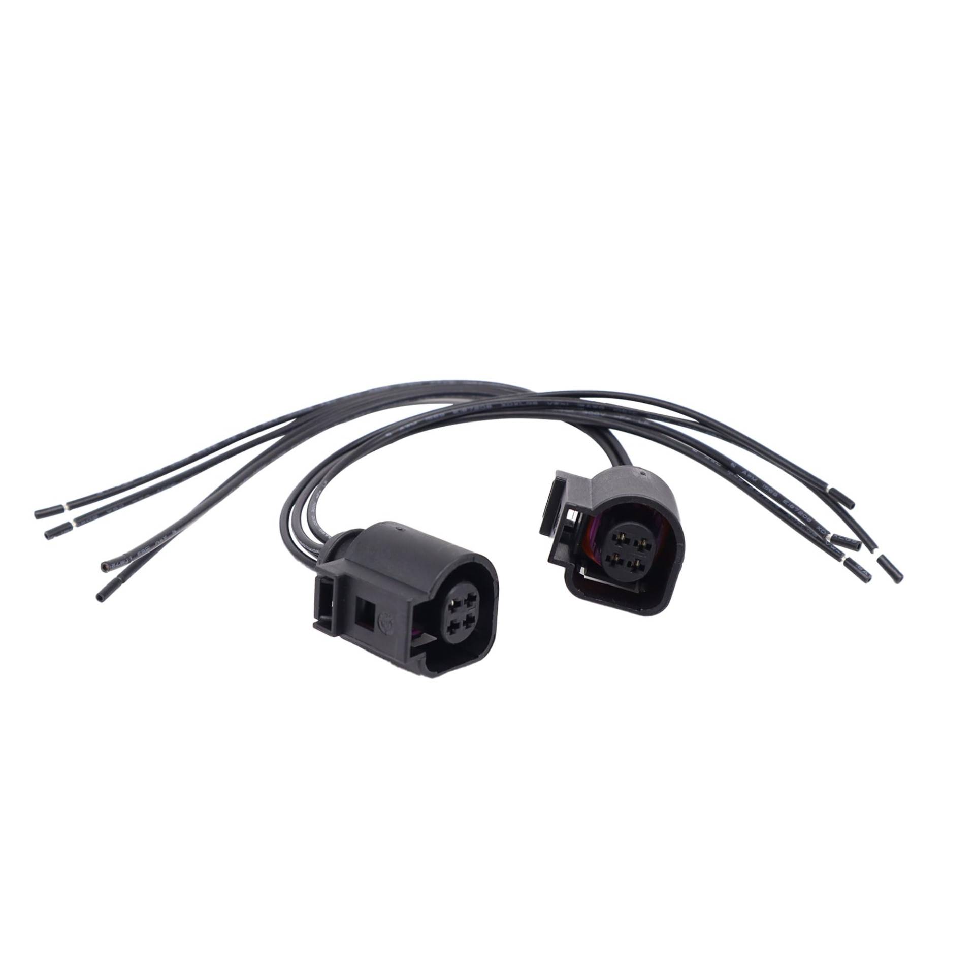 HISports 2 Stück Kühlmitteltemperaturfühler Sensor Stecker 4Pin 4B0973712 Kompatibel mit A2 A3 A4 A6 TT Arosa Passat Transporter,20cm Kabel Steckverbinder Reparatur von HISports