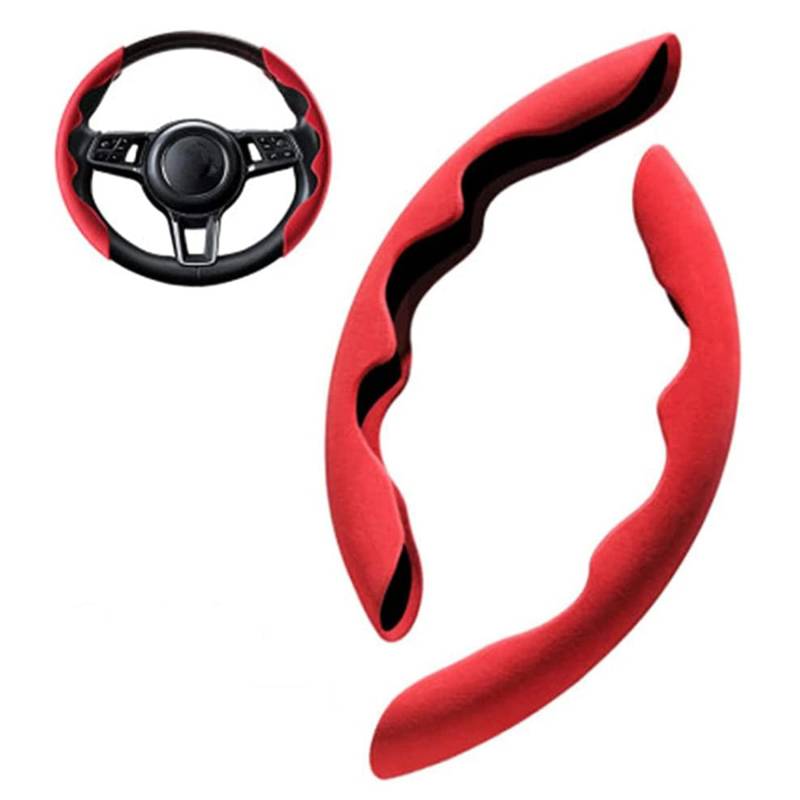 HISports Auto Lenkradbezug Anti Rutsch Lenkradabdeckung Universal Lenkrad Booster Cover LenkradhüLle Lenkradschutz Car Steering Wheel Cover Autozubehör Innenraum Für Meisten Auto, SUV, LKW von HISports