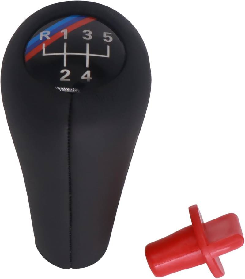 HISports Auto Schaltknauf Schalthebel 5 Gang Schaltkopf Knauf Handball Gear Shift Knob kompatibel mit E34 E39 M5 M3 M6 E36 E46 E21 E30 von HISports