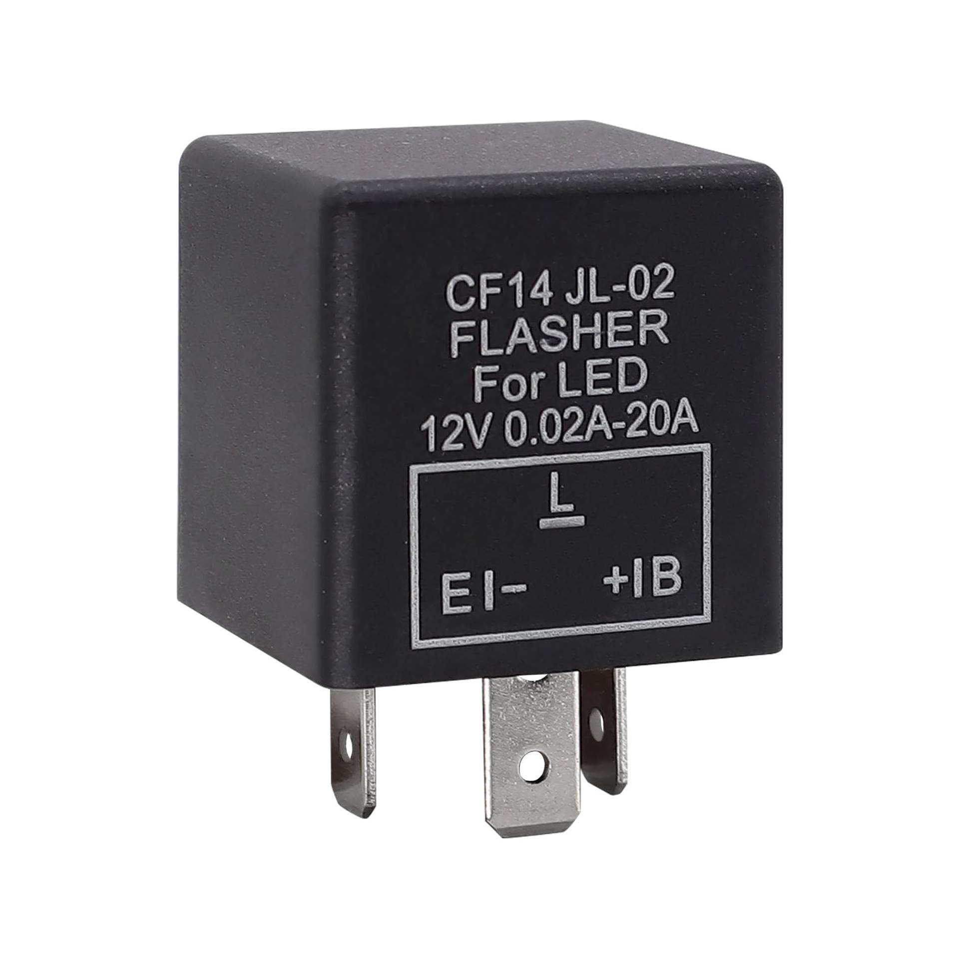 HISports Blinkrelais,3 Pin Blinkrelais Flasher Relay,CF14 12V 0.02A-20A Motorrad Blinker Blinkgeber 0,1 Watt-150 Watt Für Fahrzeug Auto Motorräder von HISports