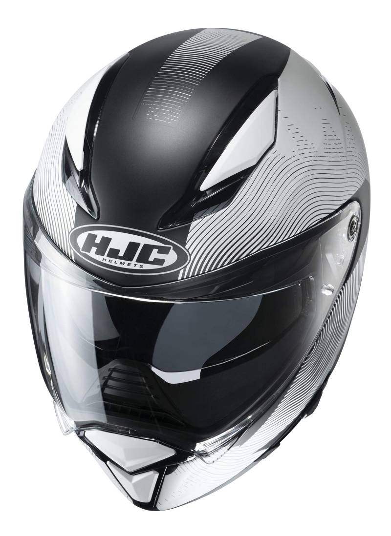 Motorradhelm HJC F70 SAMOS MC10SF, Weiss/Schwarz, XL von HJC Helmets