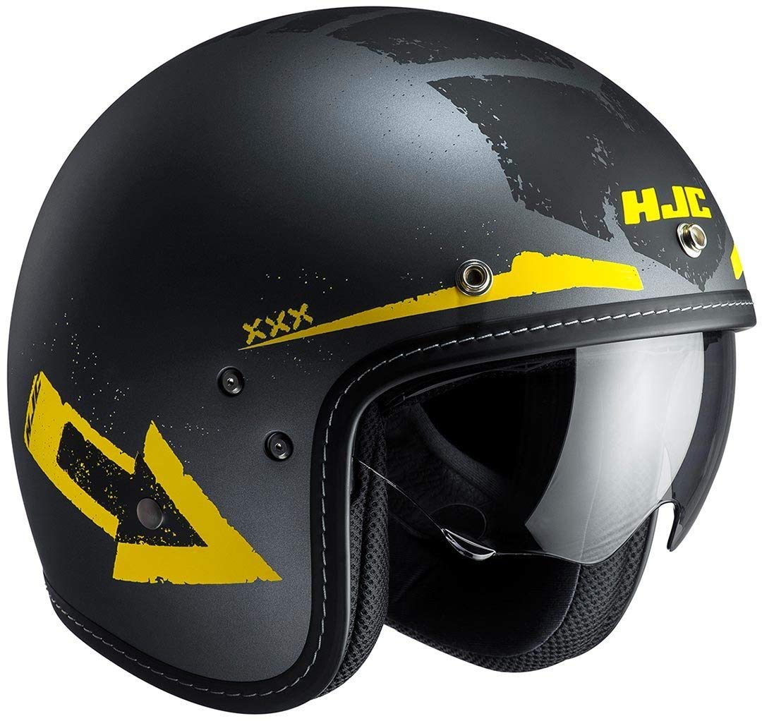 HJC Helm Moto FG 70s Tales mc3 F, schwarz/gelb, Größe M von HJC Helmets