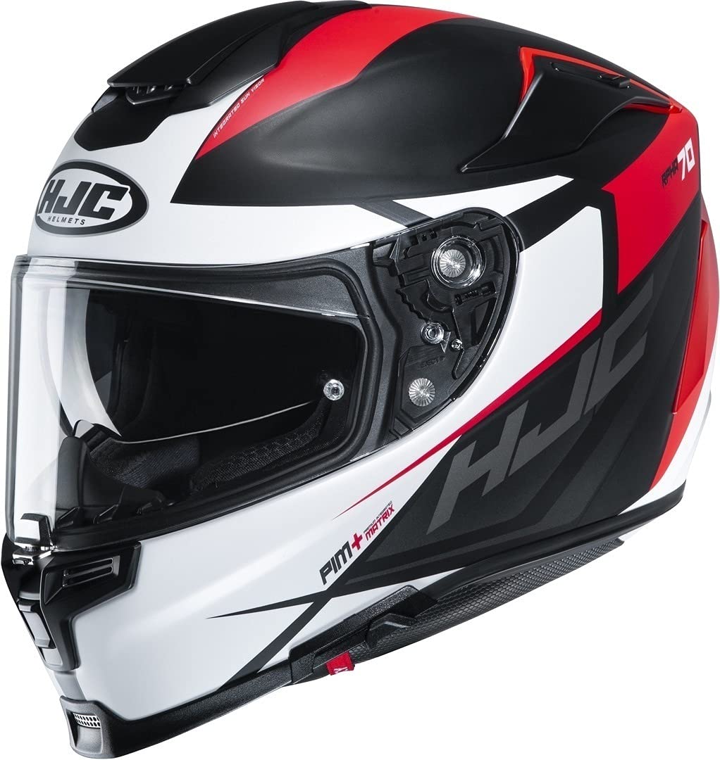 HJC Helmets Herren Nc Motorrad Helm, Schwarz/Weiss/Rot, S von HJC Helmets