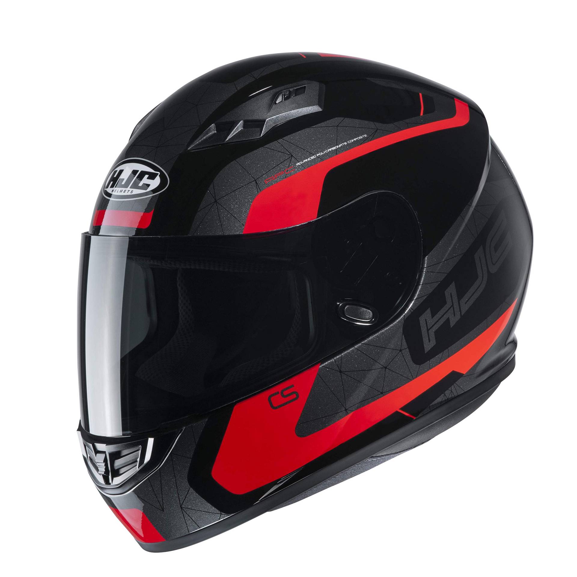 HJC Helmets Motorradhelm HJC CS 15 DOSTA MC1, Schwarz/Rot, S, 10260107 von HJC Helmets