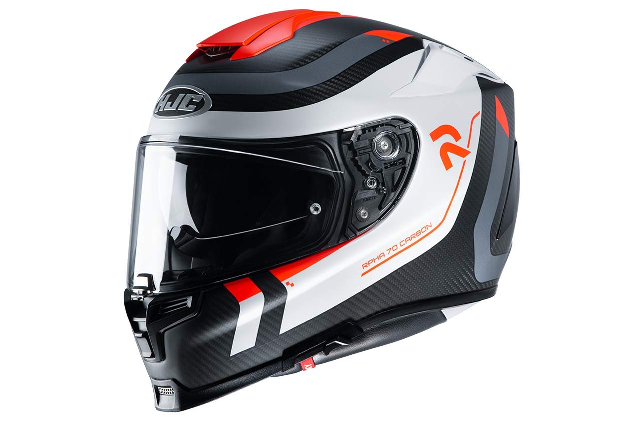 HJC Helmet R-PHA-70 CARBON REPLE BLACK/WHITE/RED L von HJC Helmets