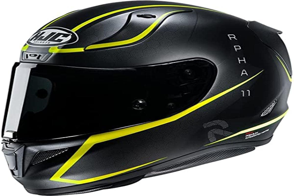 HJC Unisex-Adult RPHA11 Jarban Motorradhelm, schwarz gelb, S von HJC Helmets