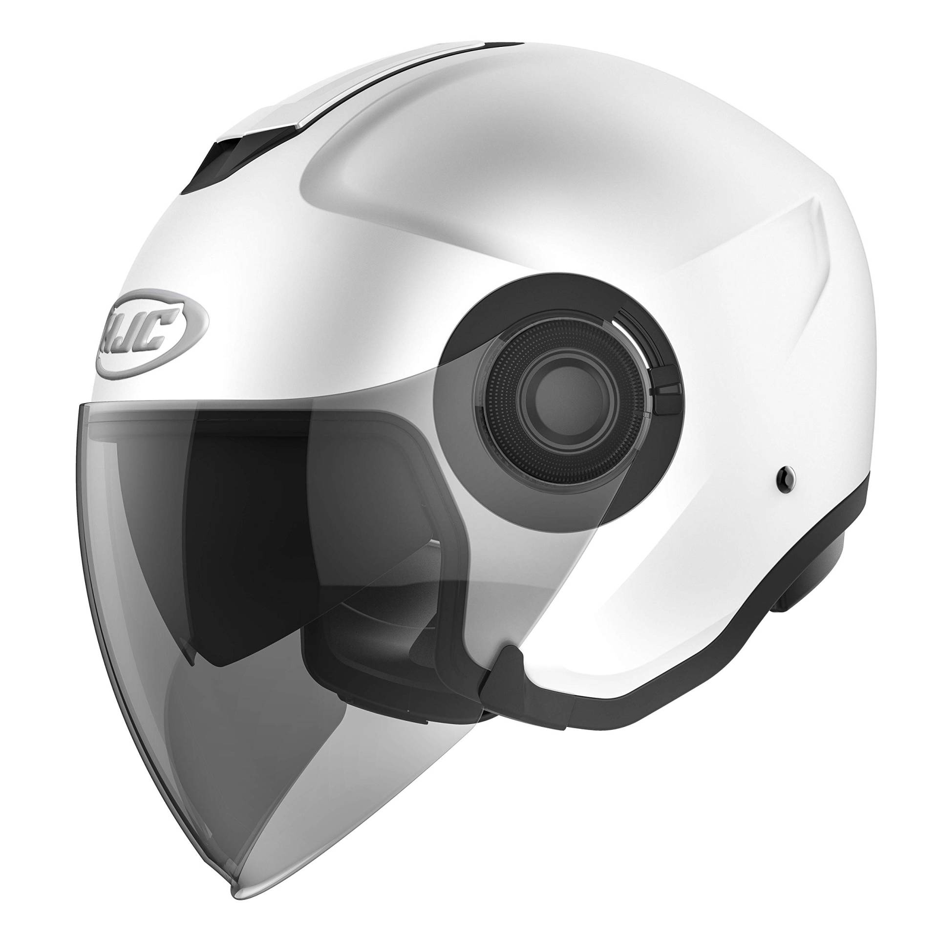 Motorradhelm HJC i40 SEMI FLAT WHITE, Weiss, M von HJC Helmets