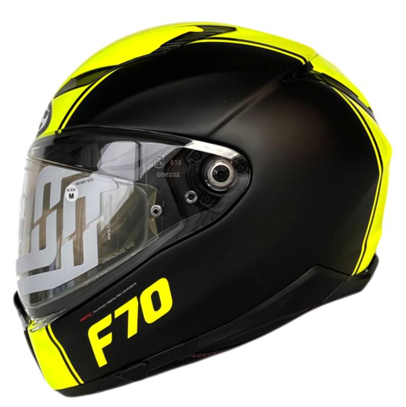 HJC F70 Mago Helm MC4SF Schwarz Gelb von HJC