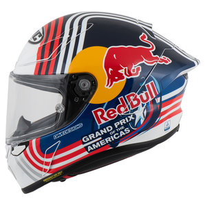 HJC RPHA 1 Red Bull Austin GP Integralhelm Weiss Rot Blau Gelb von HJC