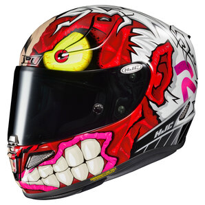 HJC RPHA 11 Two Face DC Comics MC1SF Integralhelm Weiss Rot Schwarz Pink Gelb von HJC