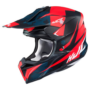 HJC i50 Tona MC1SF Crosshelm Matt Schwarz Rot Blau von HJC