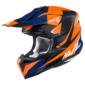 HJC i50 Tona MC7SF Crosshelm Matt Schwarz Orange Blau von HJC