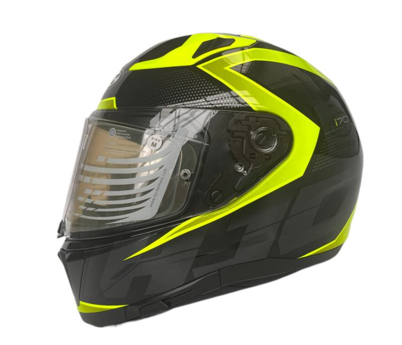 HJC i70 Asto schwarz gelb MC4H Gr. M Motorradhelm von HJC