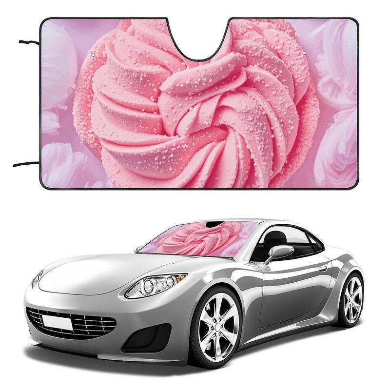 Auto Windschutzscheibe Sonnenschutz Abdeckung Cotton Candy Sonnenblende Schutz Faltbar Auto Sonnenschutz Auto Windschutzscheibe Sonnenschutz für LKW Auto Windschutzscheibe Abdeckung von HJKBCV