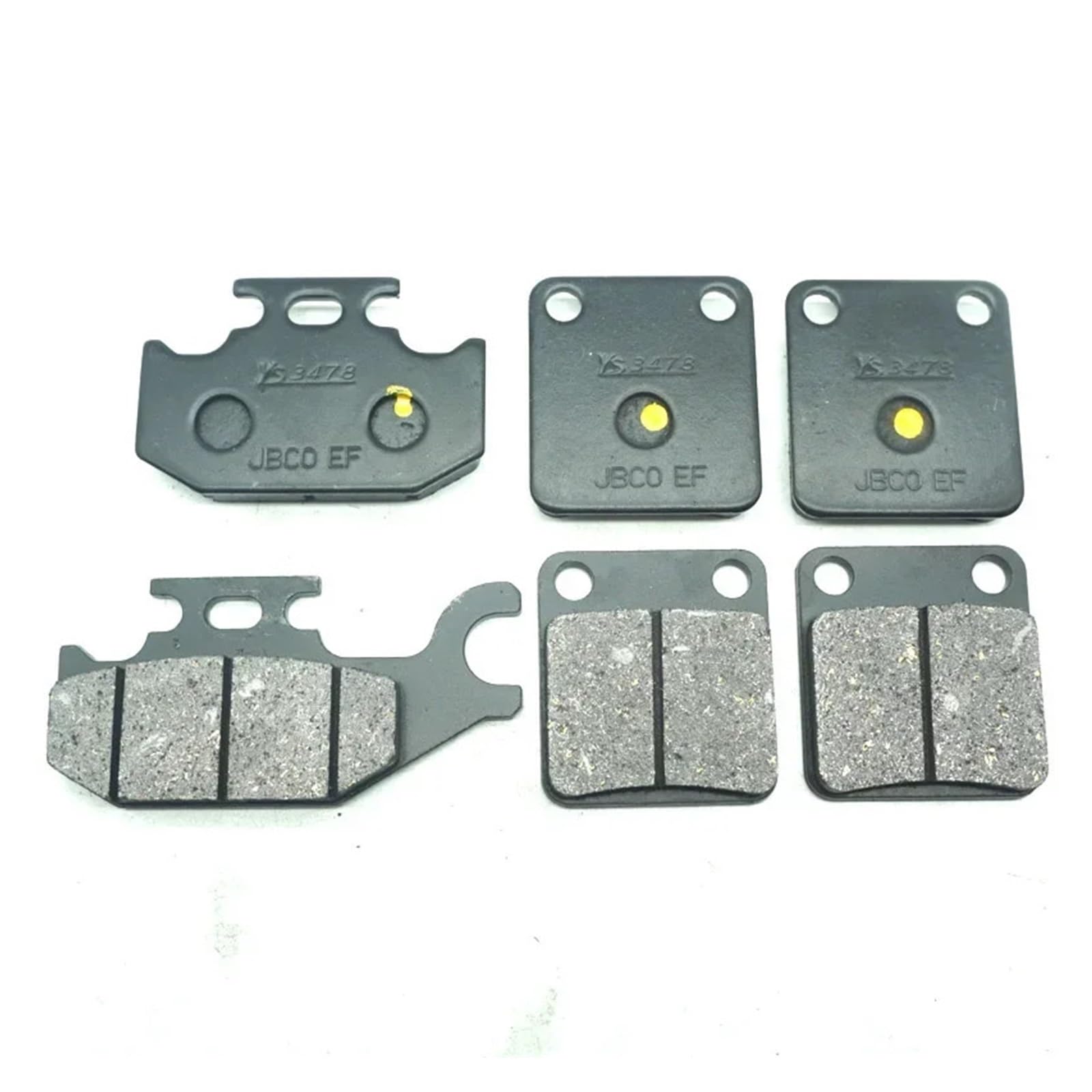 Motorrad Vorne Hinten Bremsbeläge for YFM400FAH Kodiak 4WD Auto 2000 2001 2002 2003 4X4 Harthölzer 2005-2006 YFM 400FAH ATV(Front Rear Pads) von HJKLDS